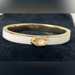 Coach Enamel Hinged Bangle